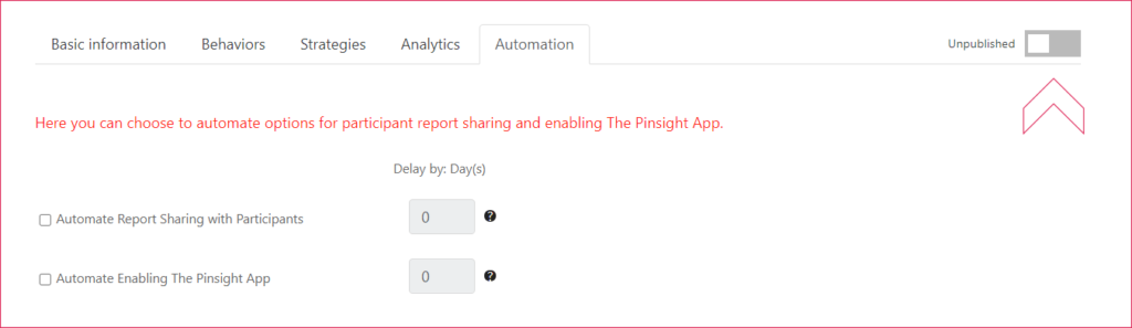 Shows the publish button in the custom assessment highlighted