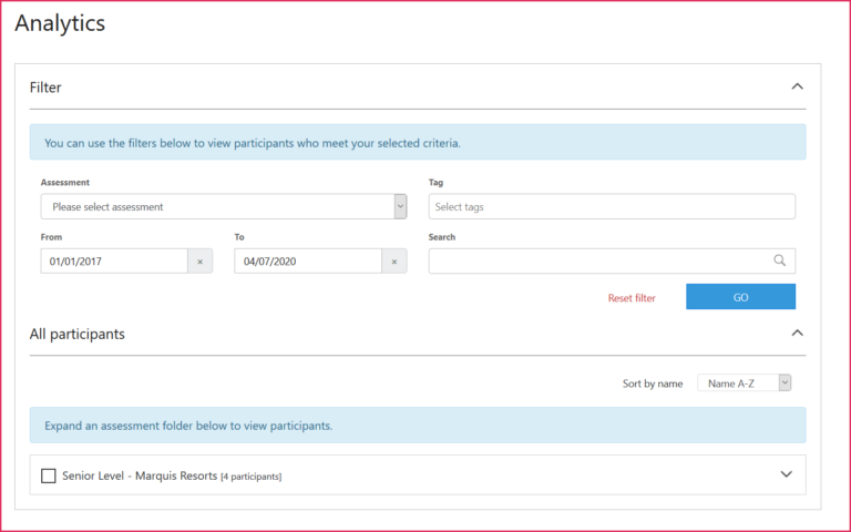 Analytics Filter