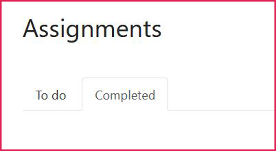 Assessor Assignment Completed Tab